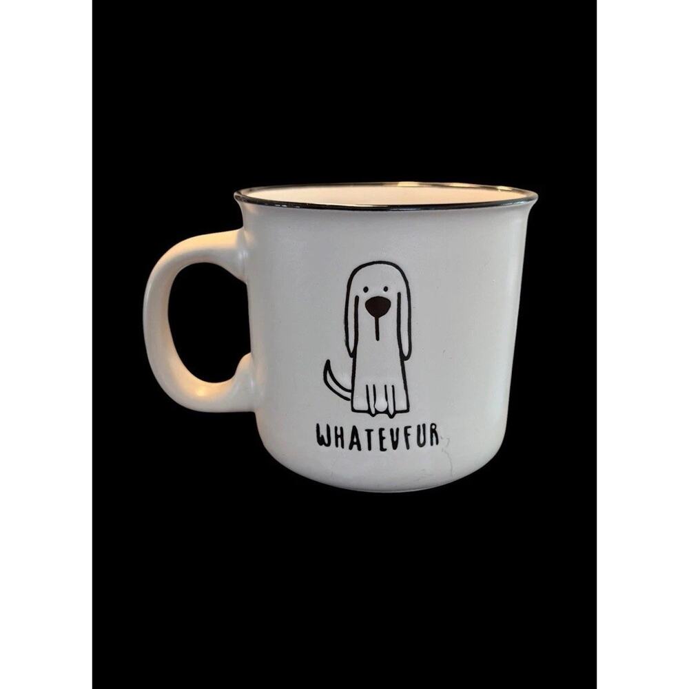 Primo Design WHATEVER Coffee Tea Cup Dog Lover OVERSIZED MUG